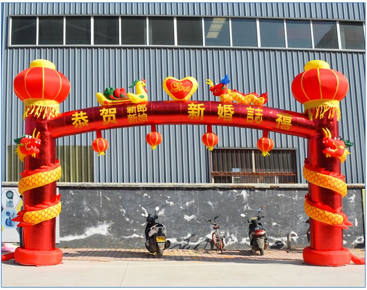 重庆开业活动灯笼柱拱门