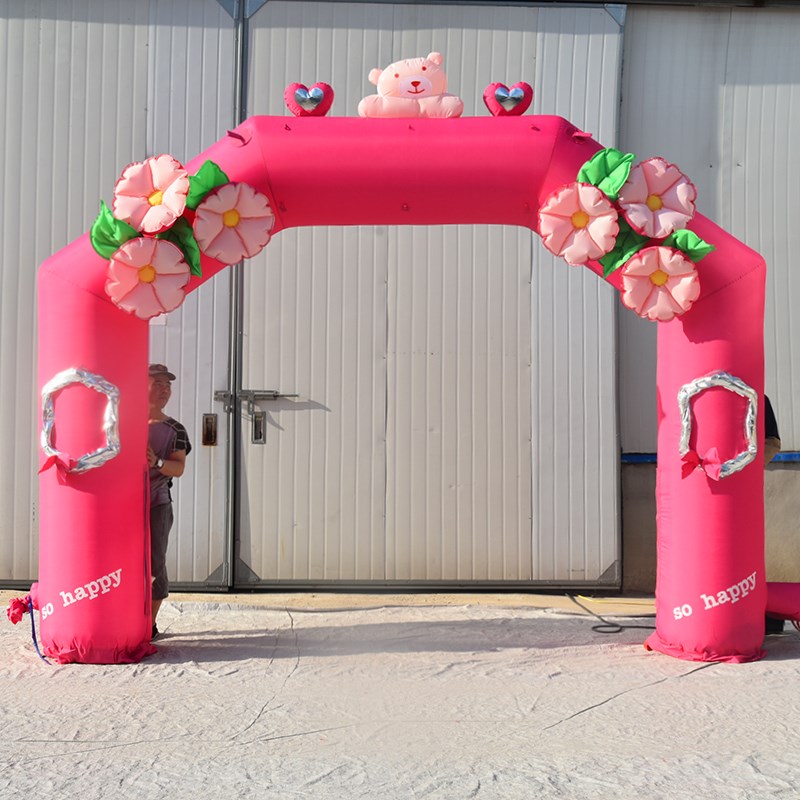 重庆粉色婚礼拱门